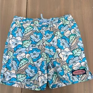 Vineyard vines Floral Blue and Green Swim Shorts